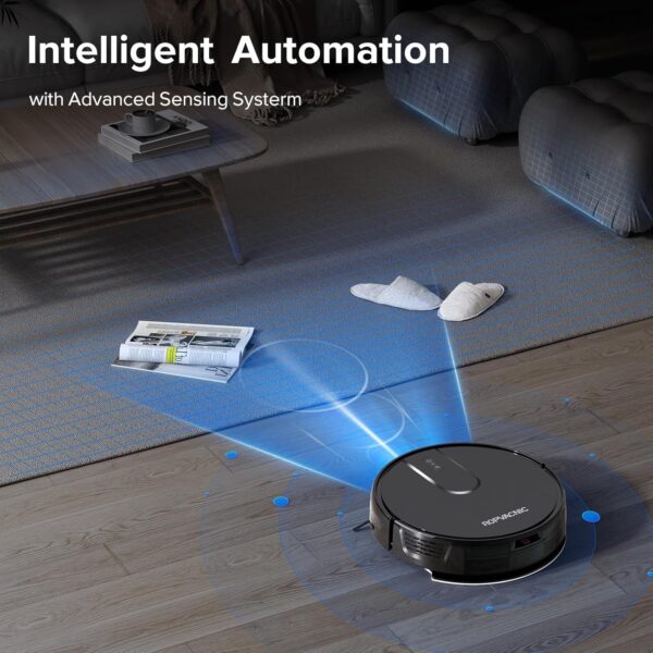 ROPVACNIC S1 Robot Vacuum and Mop Combo - 4000Pa Suction, Self-Charging Robotic Vacuum with App & Voice Control